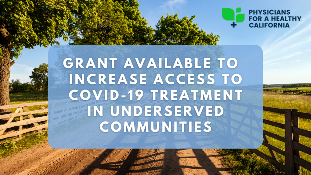 COVID19 Test to Treat Equity Grant Available to Help Increase Access